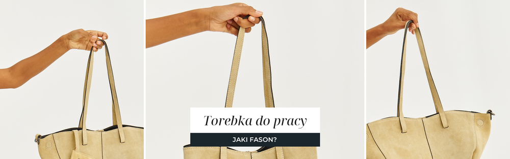 Piaskowa zamszowa torba typu shopper