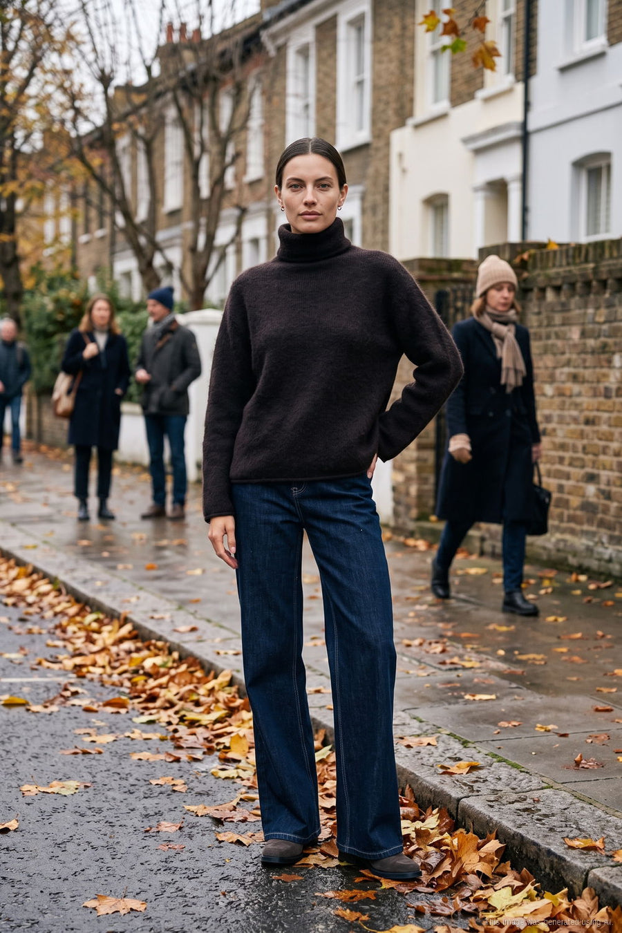 Sweter moherowy z golfem Cheyenne