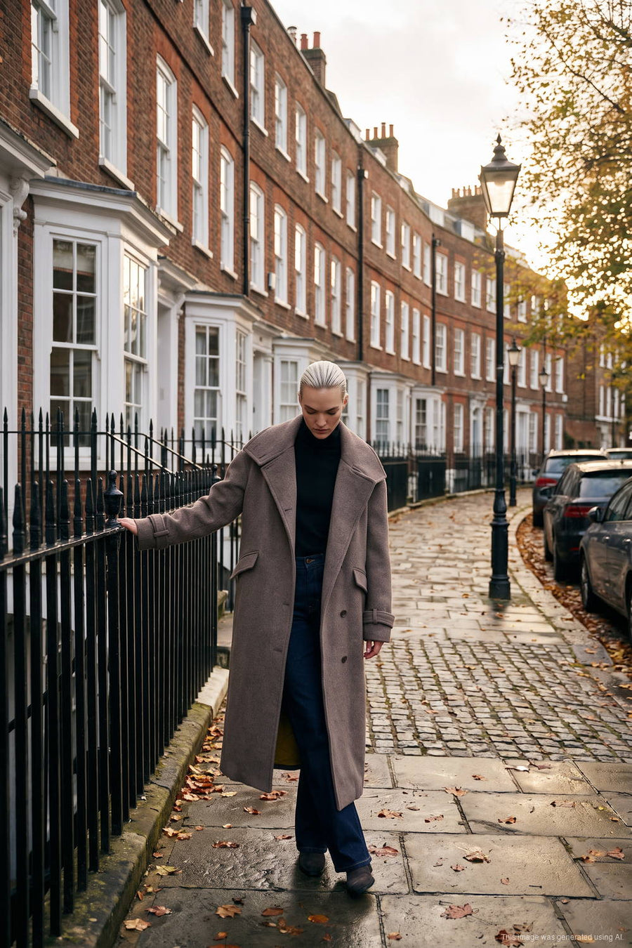 Płaszcz z wełną Kensington