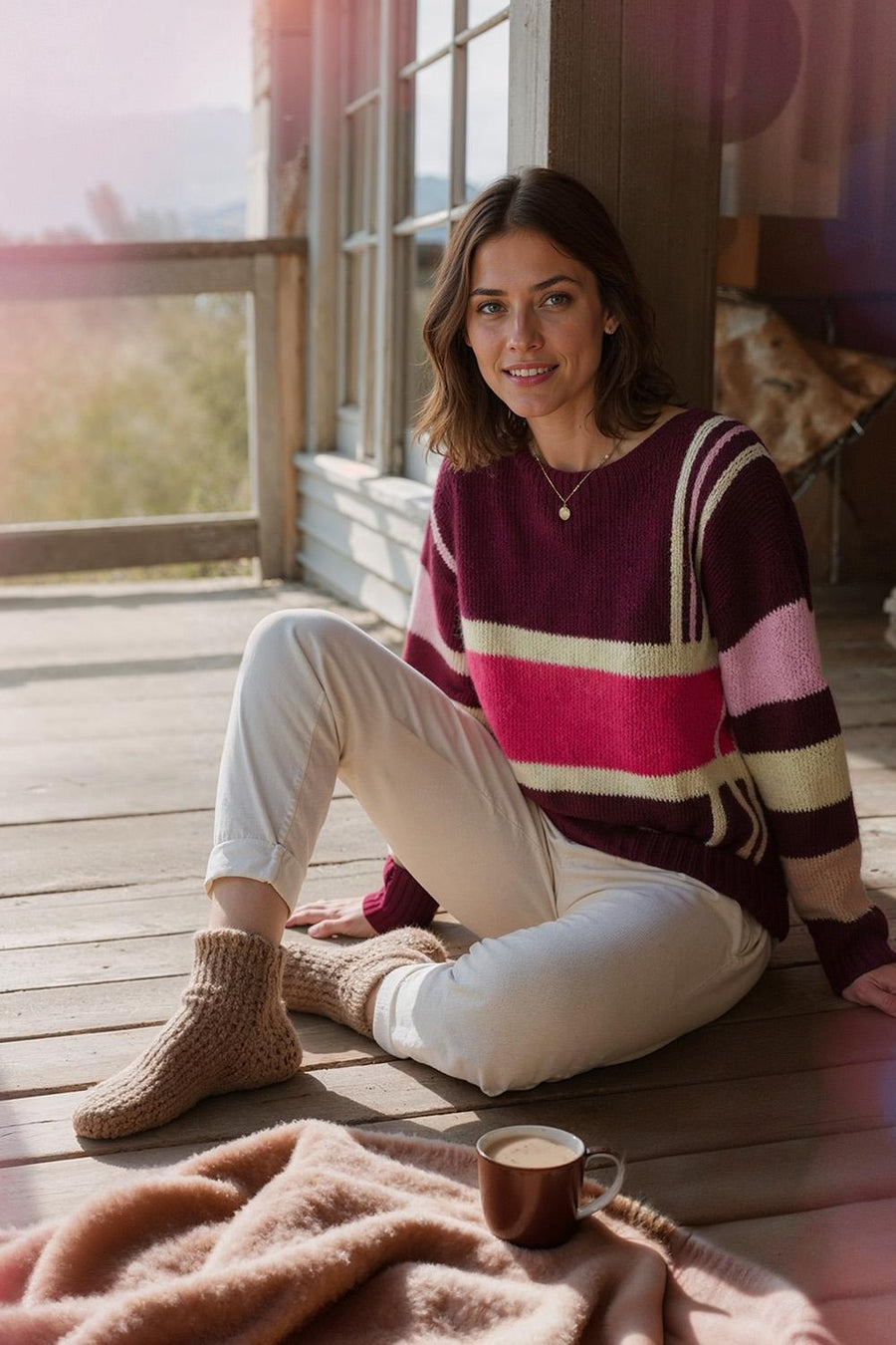 Sweter z wełną Creative Code