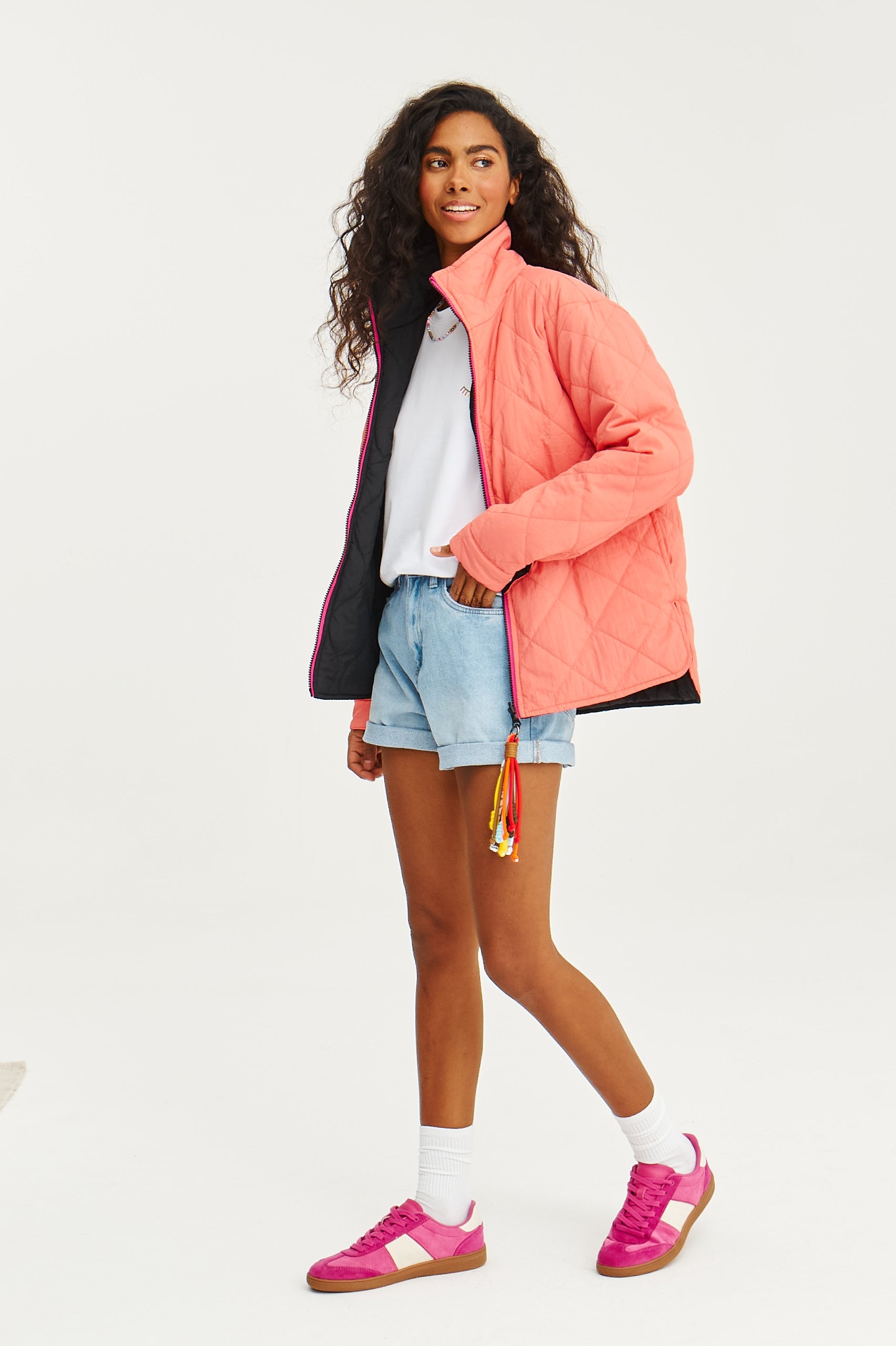 Kurtka dwustronna Poppy Pink Thunder