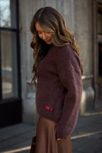 Sweter moherowy Brown Mirage