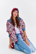 Kurtka dwustronna z kapturem Poppy Mystic Garden