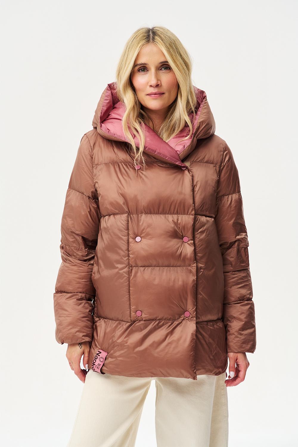 Dwustronna kurtka zimowa Alaska Caramel Blush
