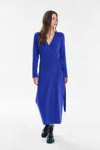 Sukienka dzianinowa midi London Blue