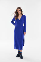 Sukienka dzianinowa midi London Blue
