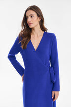 Sukienka dzianinowa midi London Blue