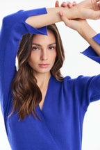 Sukienka dzianinowa midi London Blue