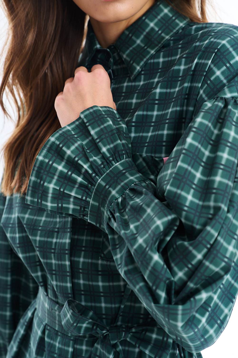 Sukienka koszulowa mini Tartan Rebel