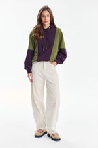 Bluza z kapturem City Plum