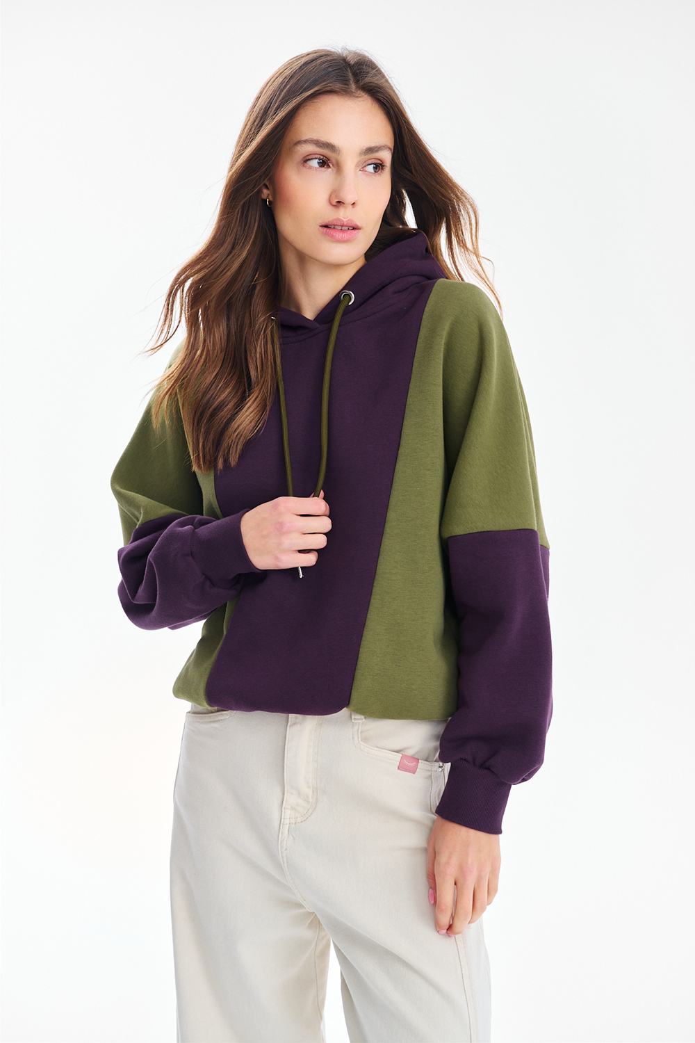 Bluza z kapturem City Plum