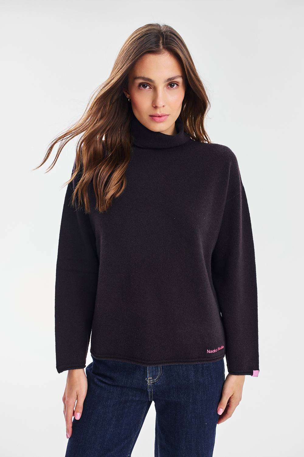 Sweter moherowy z golfem Cheyenne