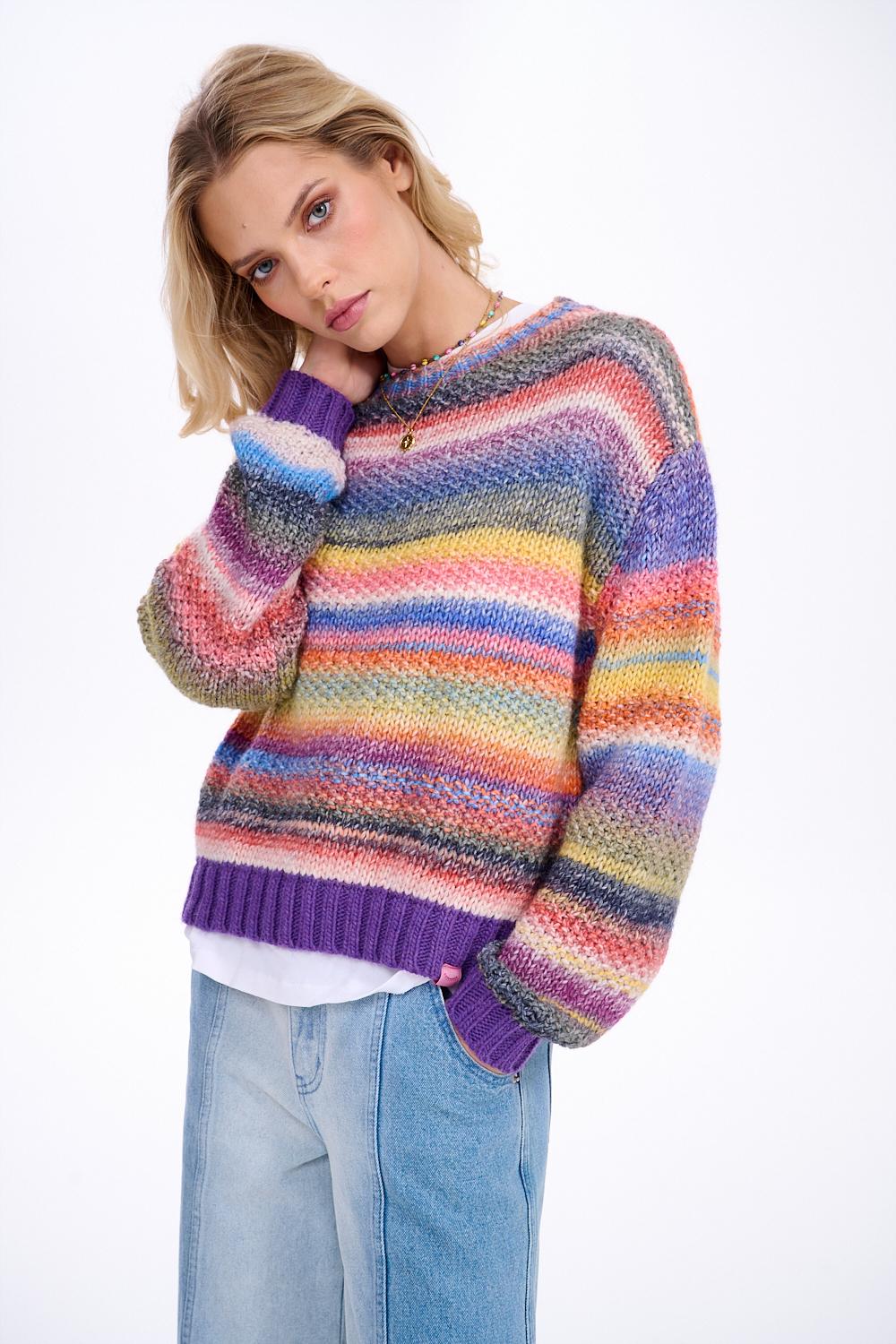 Sweter z wełną Retro Glam
