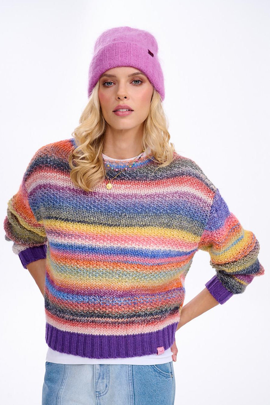 Sweter z wełną Retro Glam