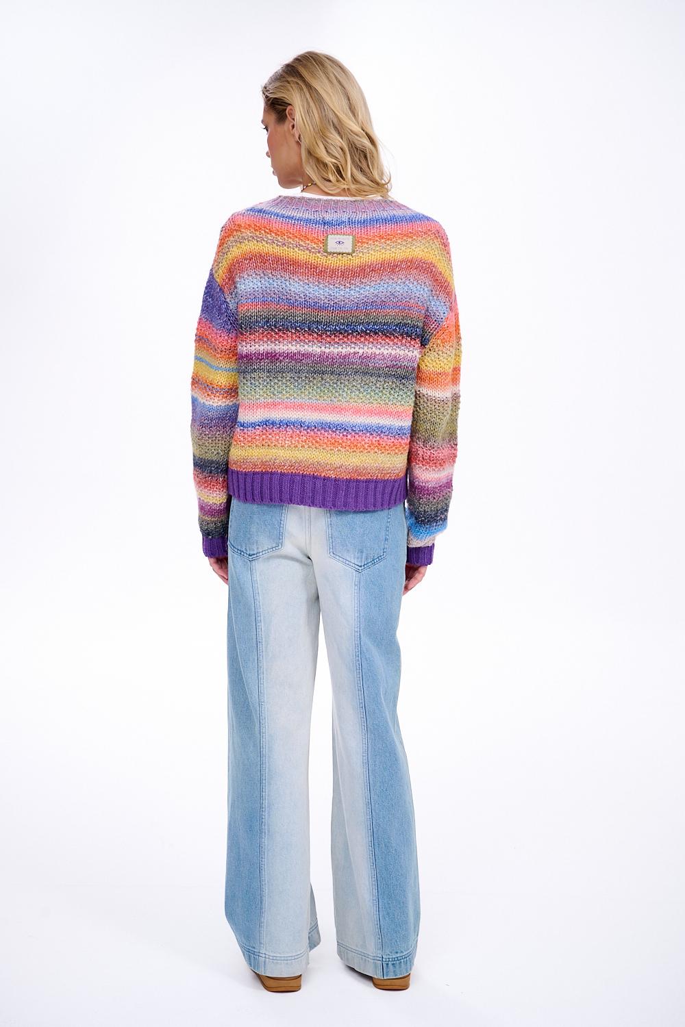 Sweter z wełną Retro Glam