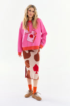 Sweter Heart on Fire