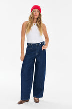 Spodnie jeansowe barrel Easy Blue