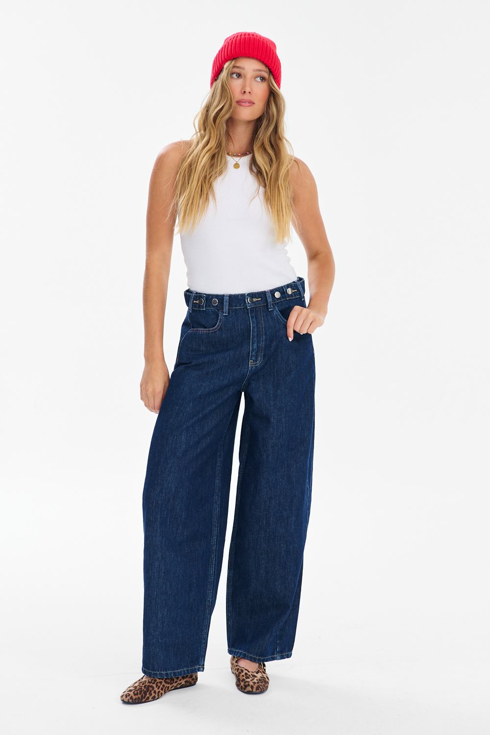 Spodnie jeansowe barrel Easy Blue