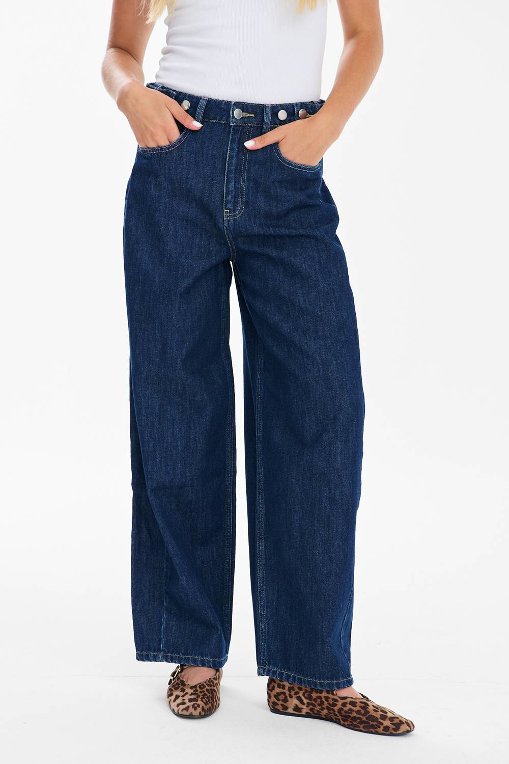 Spodnie jeansowe barrel Easy Blue