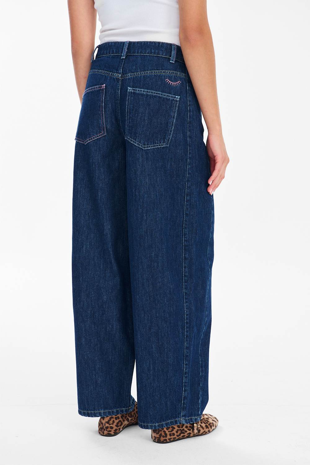Spodnie jeansowe barrel Easy Blue