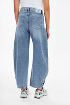 Spodnie jeansowe barrel Morning Mist