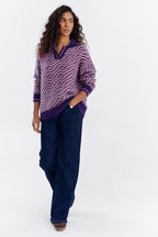 Sweter polo z moherem Touch of Mood