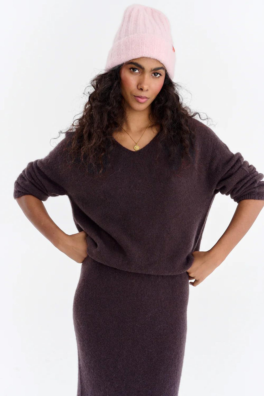 Sweter Espresso Bloom
