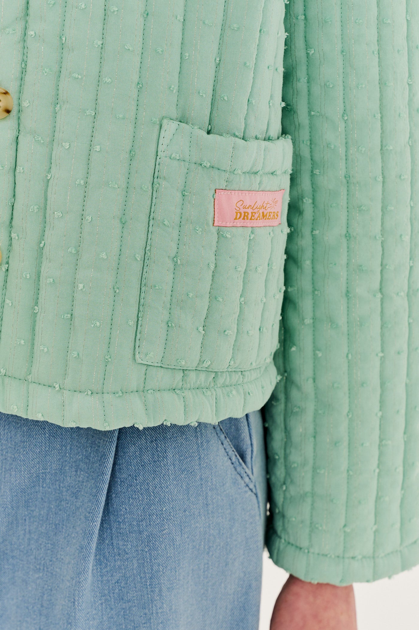 Lekka kurtka pikowana Pistachio Blush