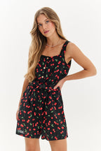 Kombinezon lniany mini Cheeky Cherry