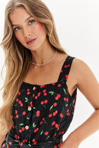 Kombinezon lniany mini Cheeky Cherry