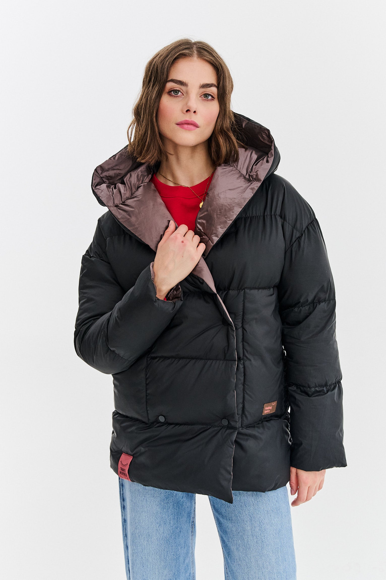 Dwustronna kurtka zimowa Alaska Velvet Earth