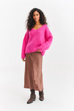 Sweter moherowy Pink Thunder