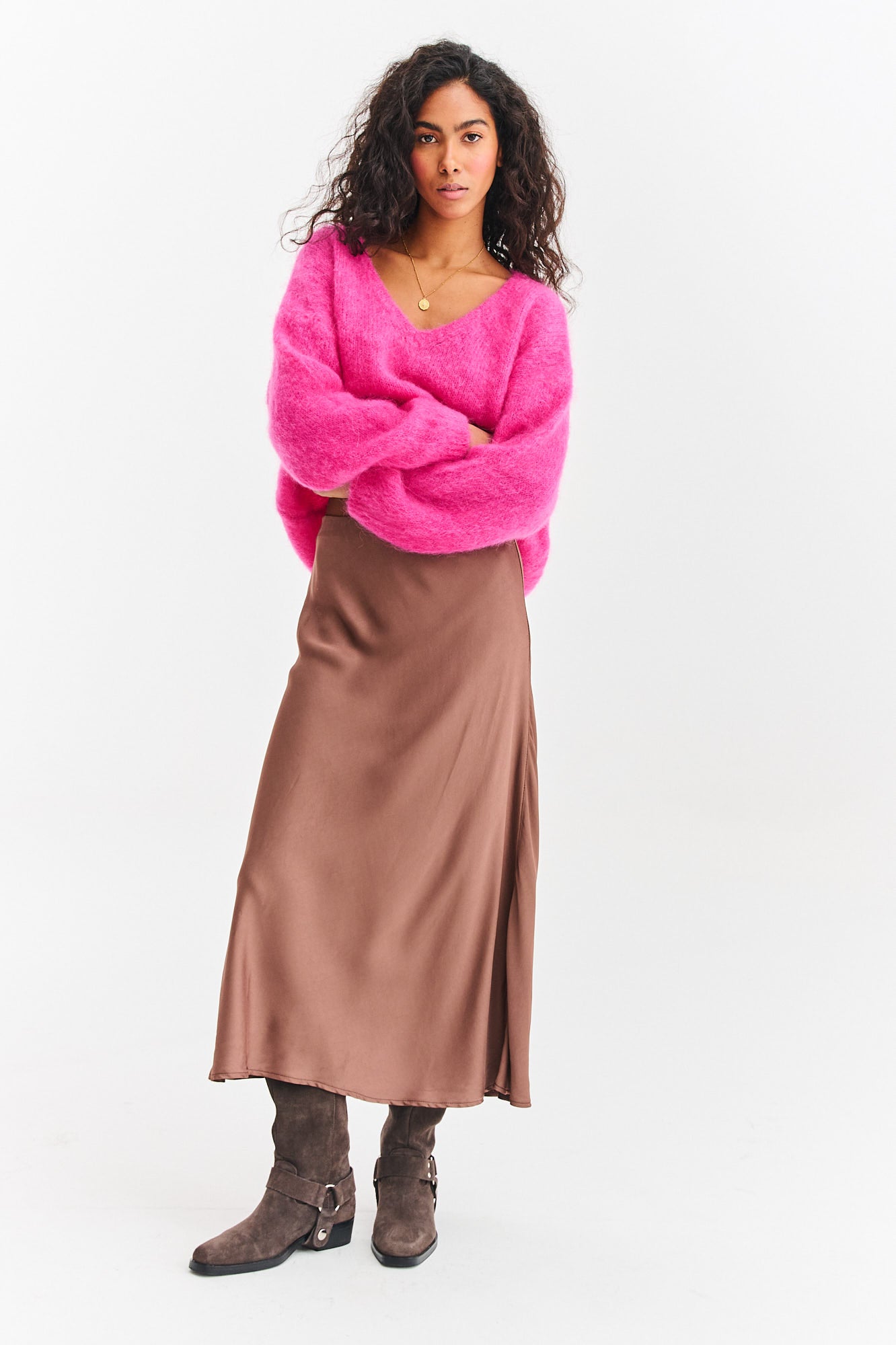 Sweter moherowy Pink Thunder