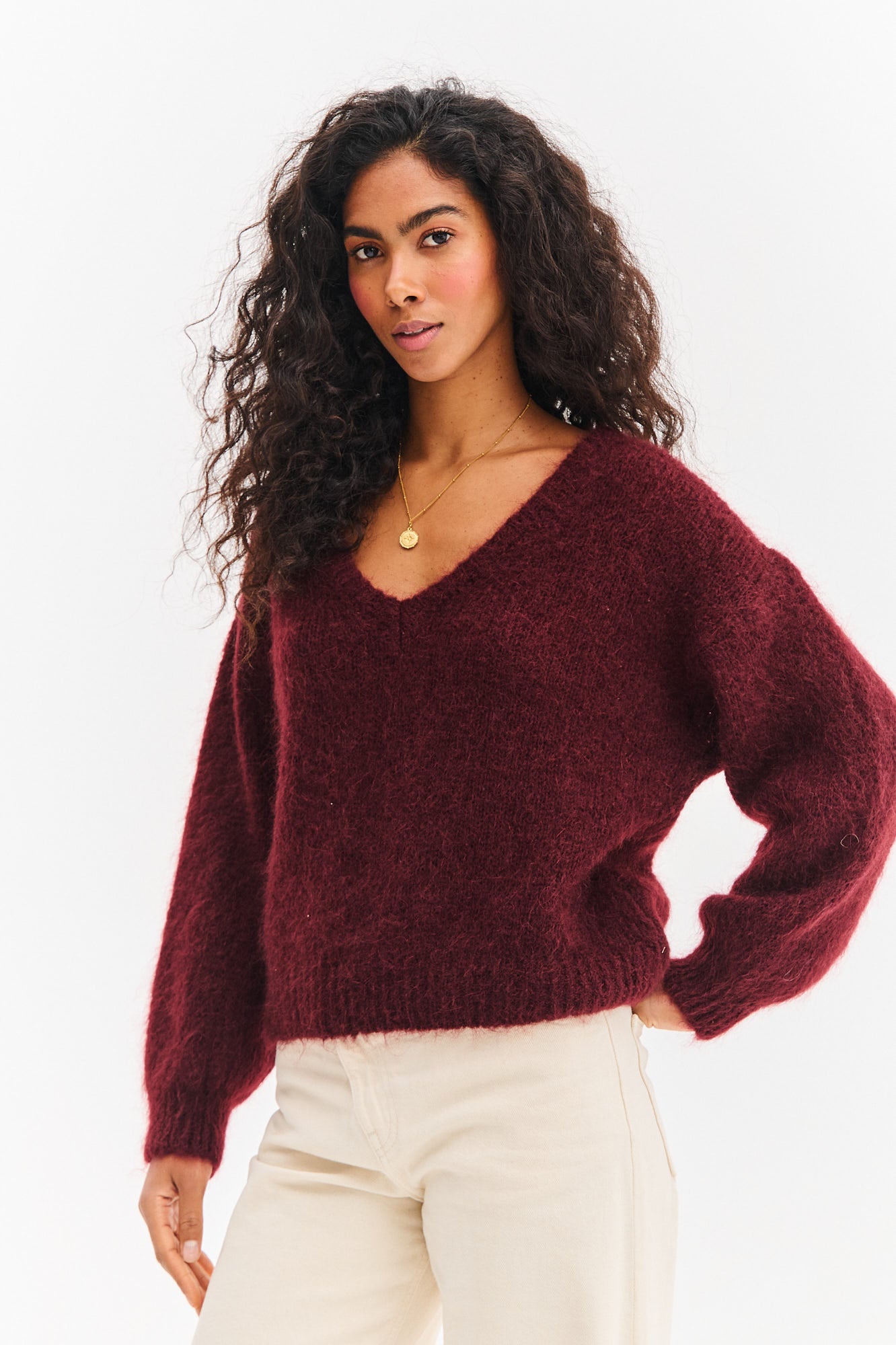 Sweter z wełną Berrylicious