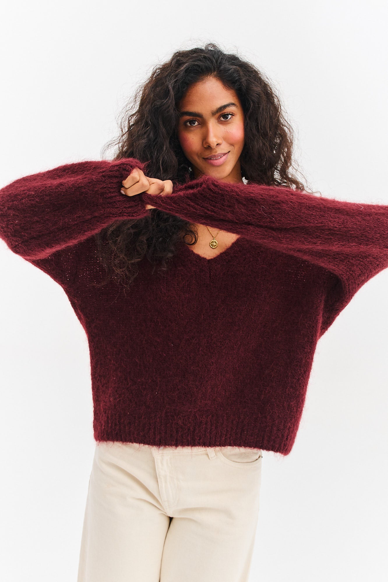 Sweter z wełną Berrylicious