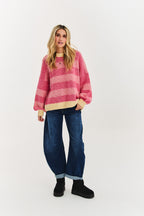 Sweter z wełną Strawberry Cream