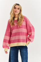 Sweter z wełną Strawberry Cream