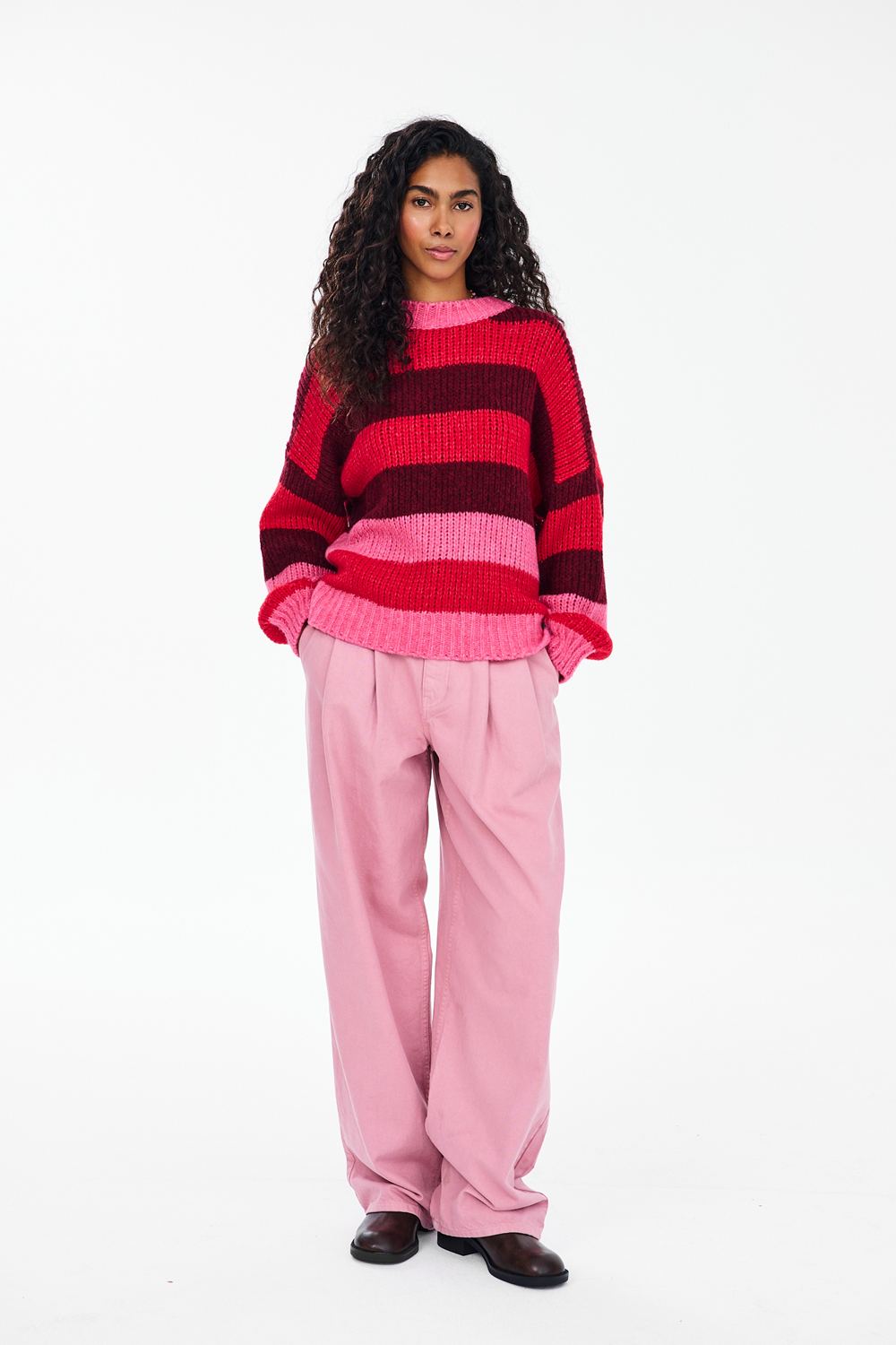 Sweter z wełną Berry Flame