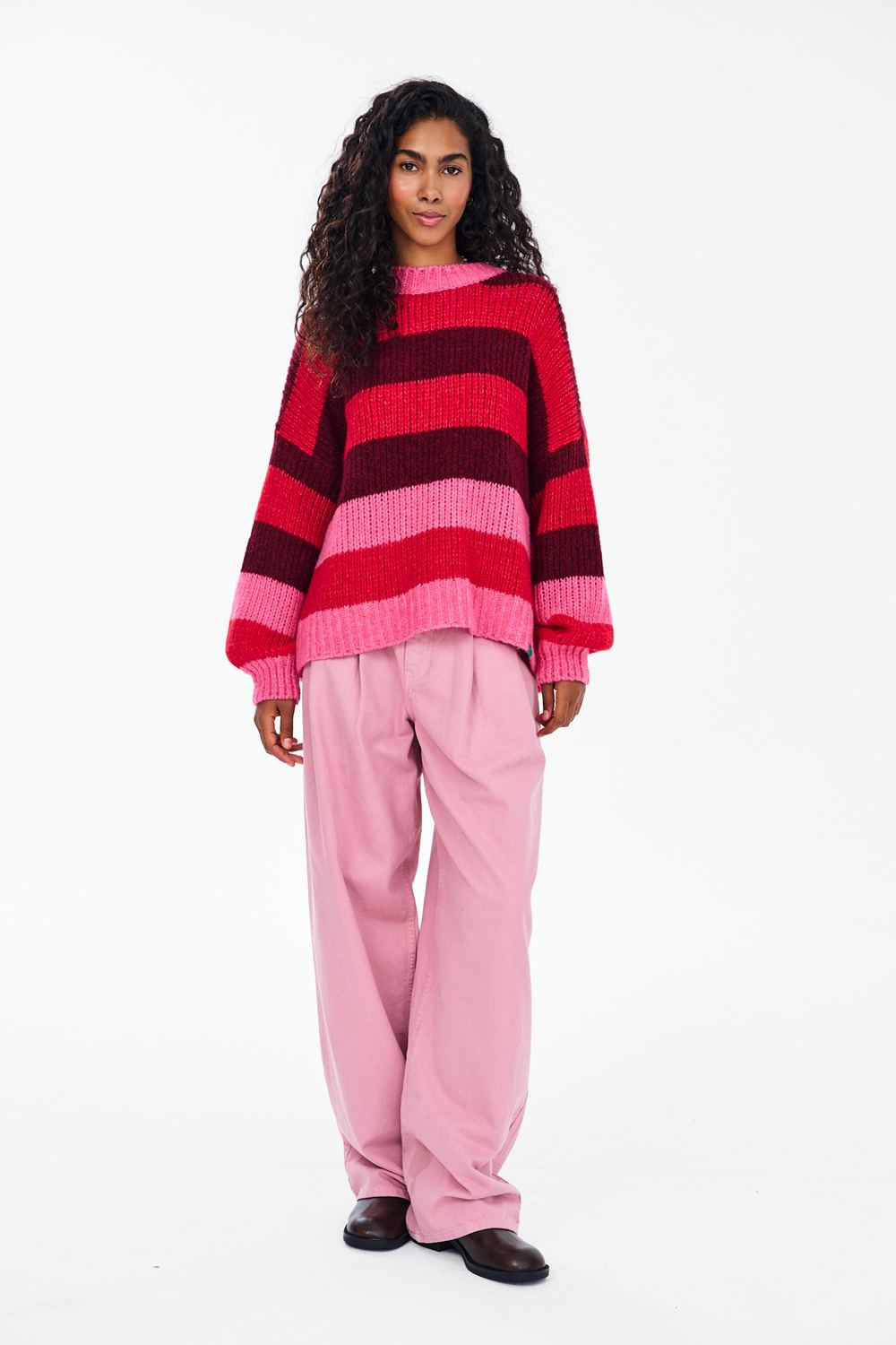 Sweter z wełną Berry Flame