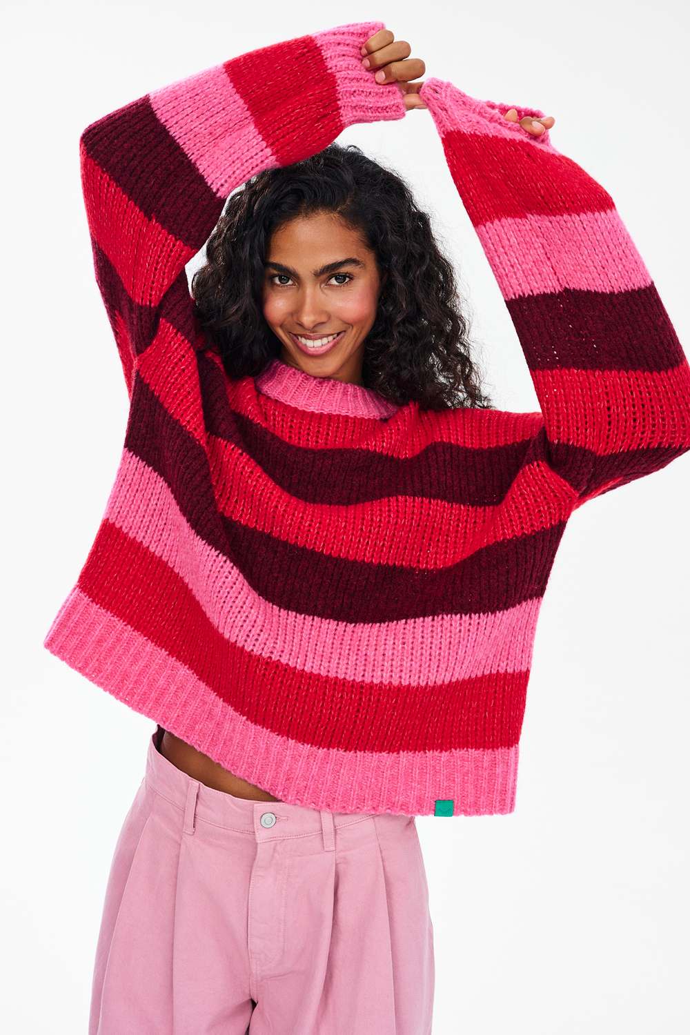 Sweter z wełną Berry Flame