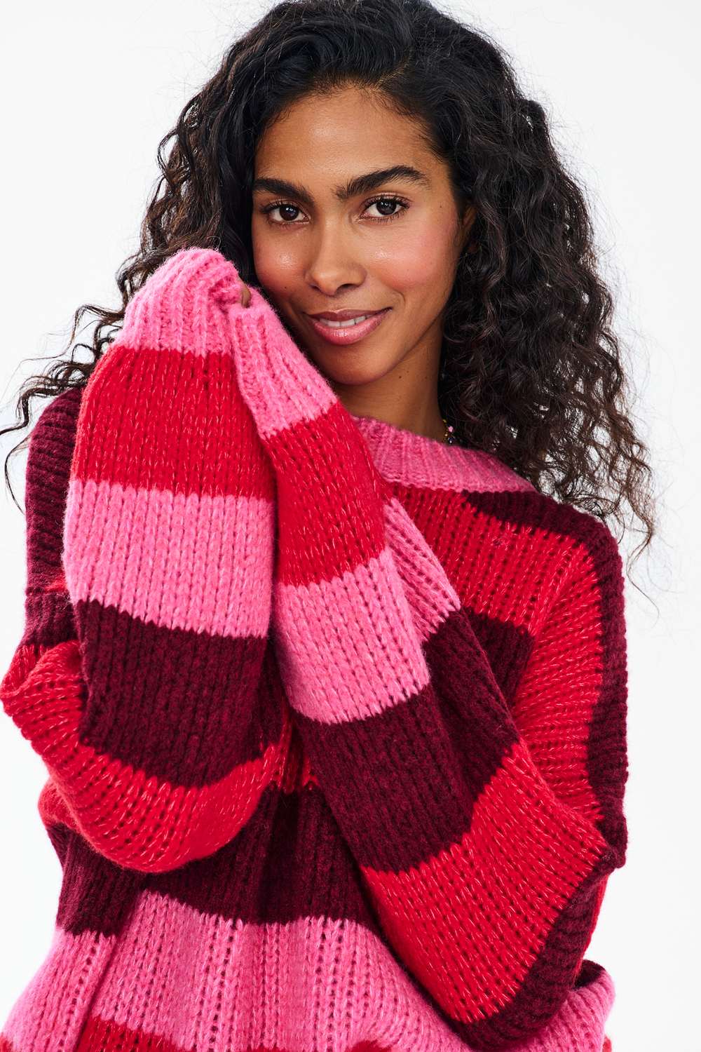 Sweter z wełną Berry Flame