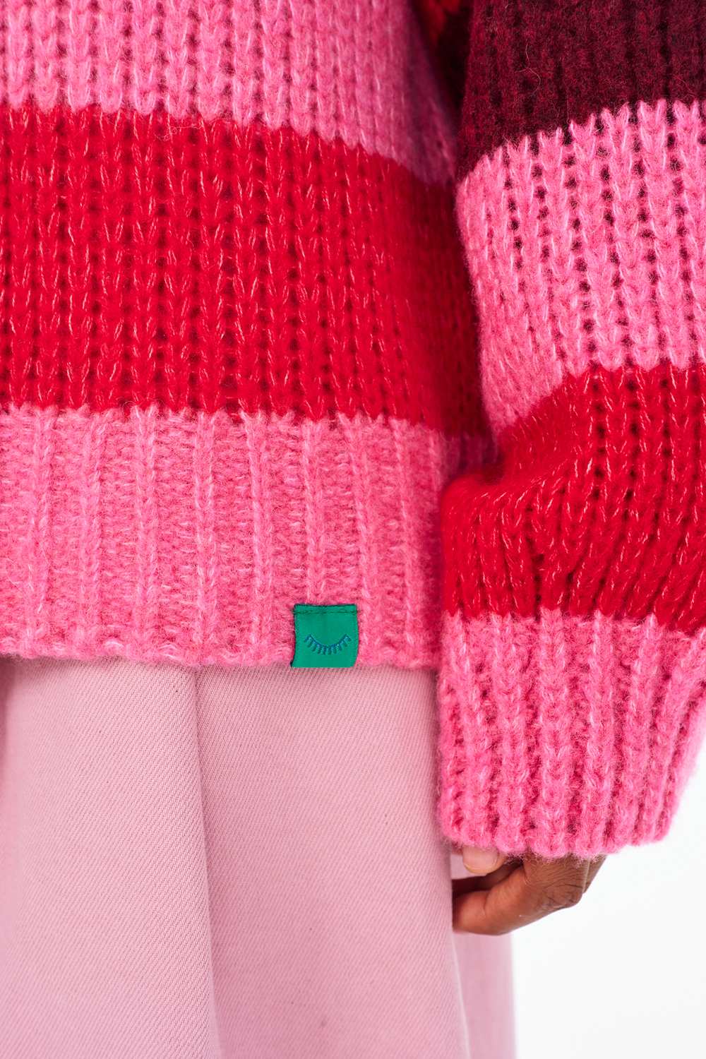 Sweter z wełną Berry Flame