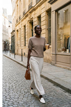 Sweter z krótkim rękawem Soft Cappuccino