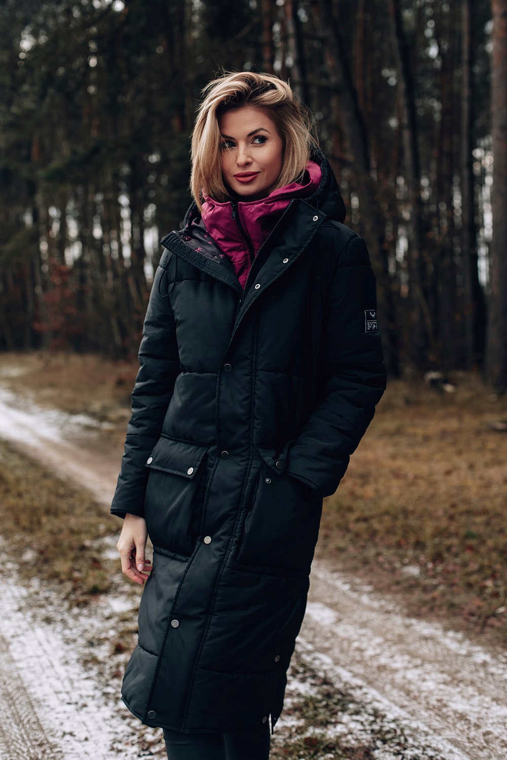 Długa kurtka zimowa Aurora